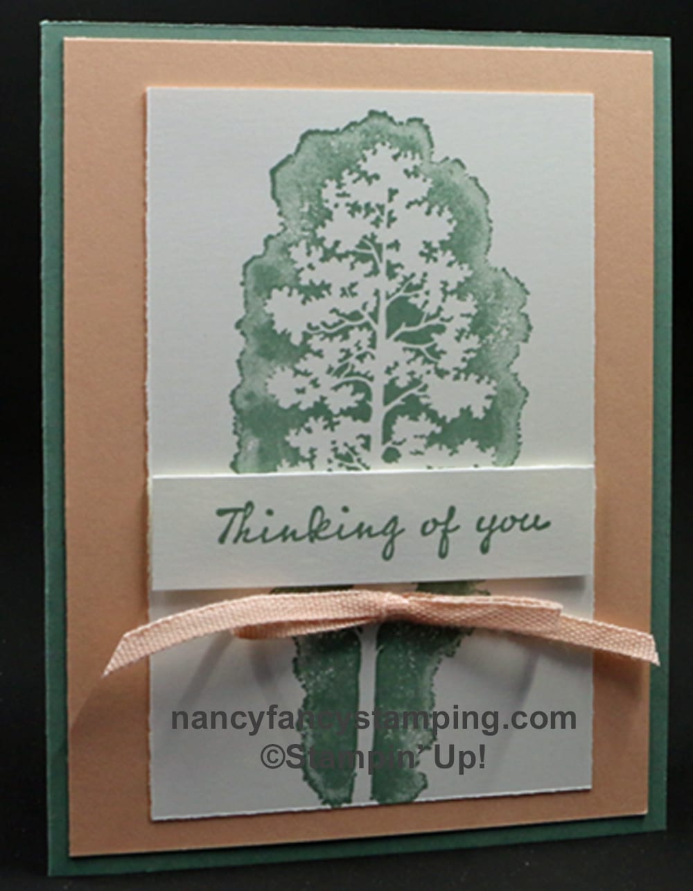 a handmade national day of mourning card created with products from Nancy Fancy Stamping