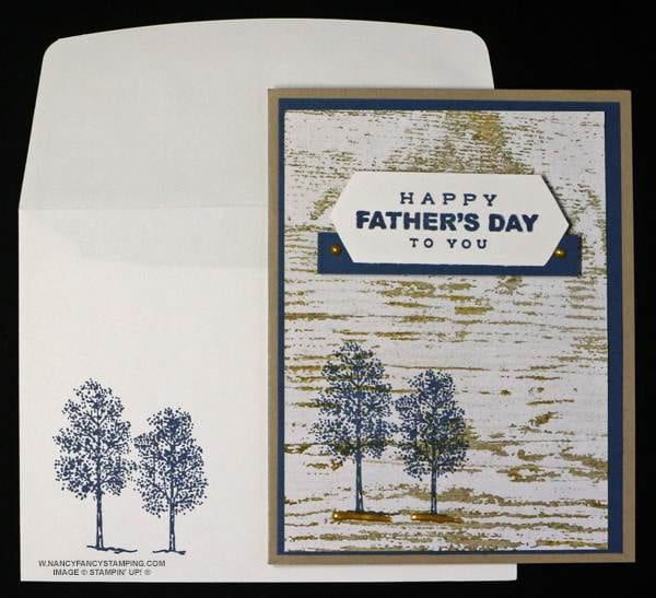 I used the Best There Is Paper Pumpkin Kit (May 2024) as inspiration to create this alternative Happy Father’s Day Card