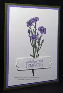 Simple Handmade Sympathy Card Idea